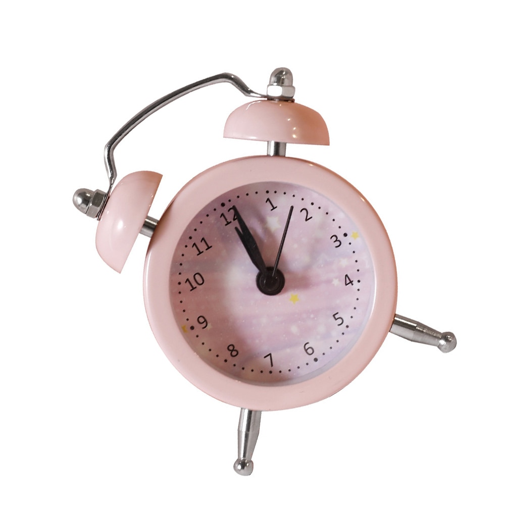 Cute Kids Clock Cartoon Alarm Clocks Bedroom Bell Clock Table Wake Up Clock Children Christmas Birthday