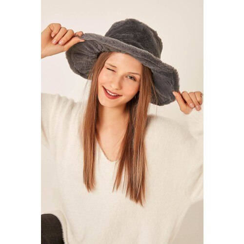 Felice boutique 12764 grijze fedora bucket hat