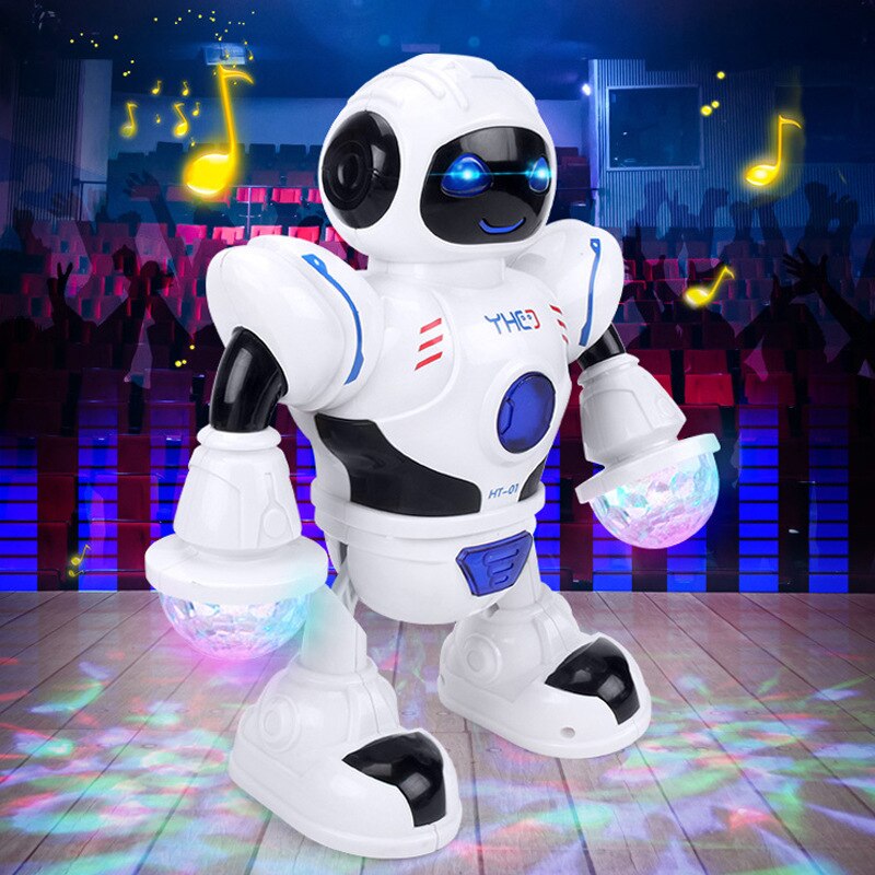 Musica Danza Robot Per I Bambini Del Bambino Danza Musicale Robot Giocattolo Ragazzi Rotante Smart Giocattoli Regali di Natale Action Figures E Giocattoli trasformatore: Default Title