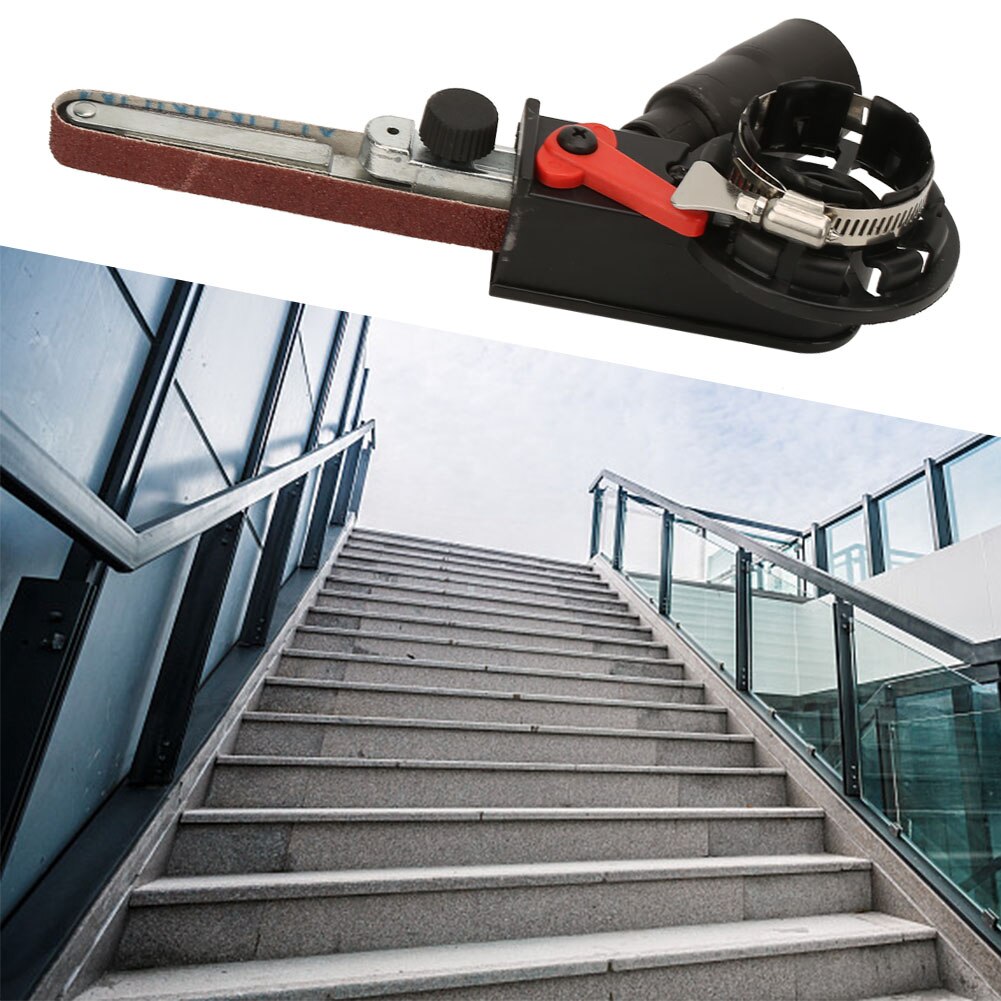 M14 Gemodificeerde Zand Riem Machine Power Tool Mini Schuurmachine Schuren Riem Adapter Hoofd Voor 115/125 Haakse Slijper Power Tools