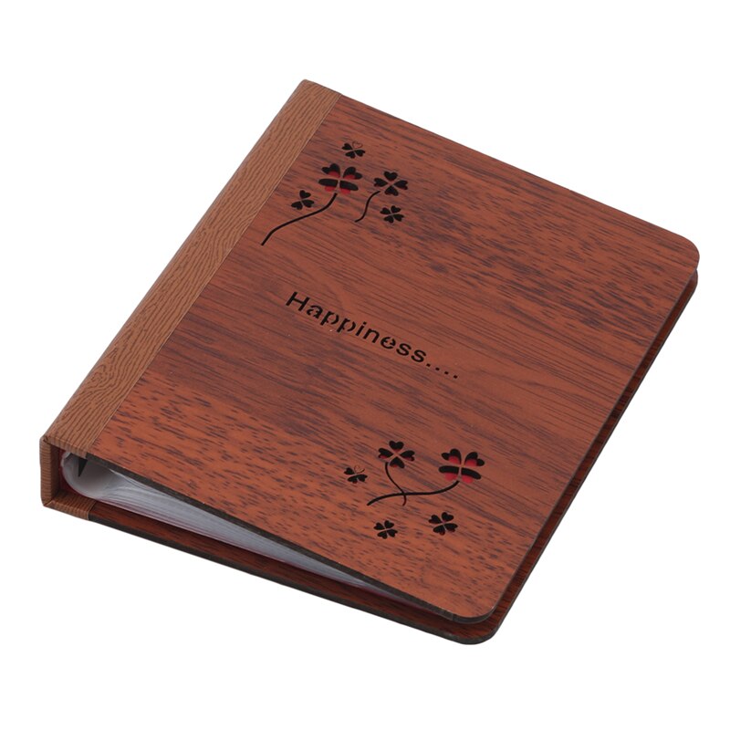 6 Inch Hout Diy Interstitiële Album Zwart Vel Handgemaakte Liefde Thema Kids Scrapbook Leuke Fotoalbum Wedding Anniversary: 3