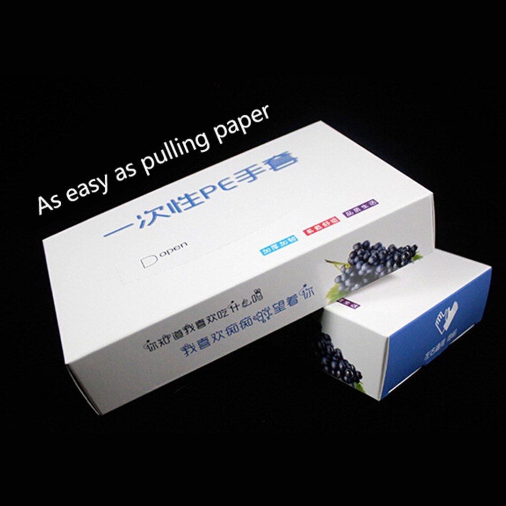 200Pc Kunststoffen Duidelijke Wegwerp Handschoenen Voor Restaurant Keuken Voedsel Huishouden Sanitair Wegwerphandschoenen Keuken Accessoires Z61