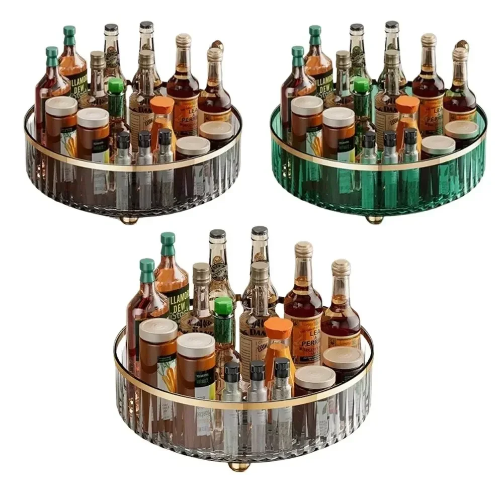 Bandeja giratoria, estante de especias, despensa, gabinete, Base giratoria, contenedor de almacenamiento, organizador de cocina para condimentos, caja de almacenamiento de cosméticos,