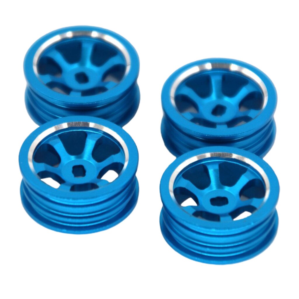 20mm Metal Upgrade Wheel Rim Set for WLtoys 1:28 P939 K969 K989 RC Car: Blue