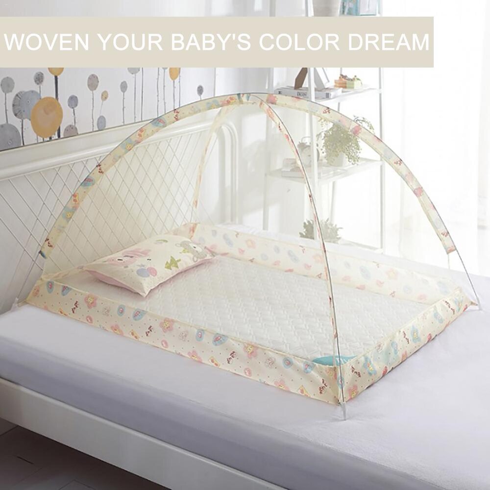 Opvouwbare Kids Baby Zomer Bed Kamer Netting Canopy En Mesh Voor Crib Dome Tent Dome Klamboe Grens Decor Insect preventie