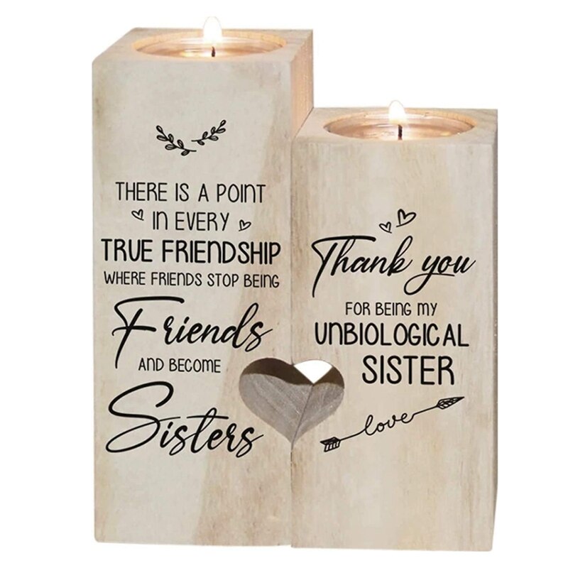 Portacandele stampato su due lati-Best Friend Candle Best Friend regalo di compleanno regalo di natale per il migliore amico: Default Title