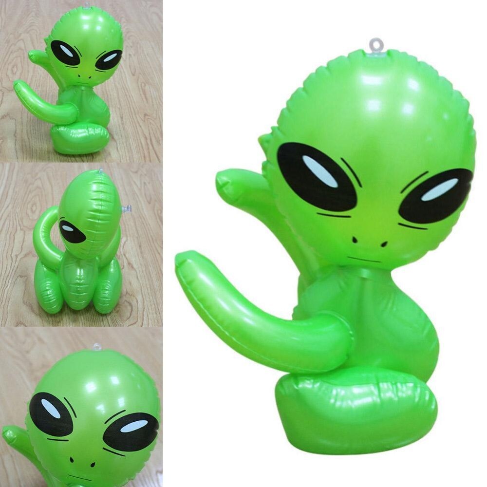 Juguetes De extraterrestre inflable Dongzhur, modelo Tricolor Alien, juguete relleno de aire, 85 cm, propiedades de escenario, protección ambiental, juguetes de PVC para niños