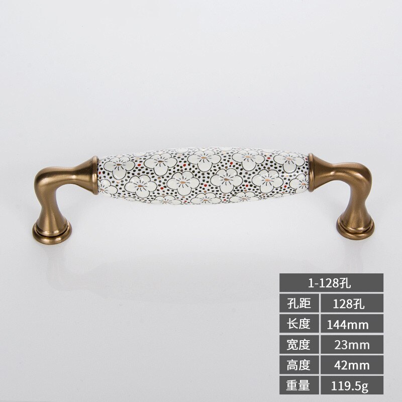 European White Ceramic Modern Knobs And Handles For Drawers Handl For Door Hardwar Recessed Knobs: 1-128 holes