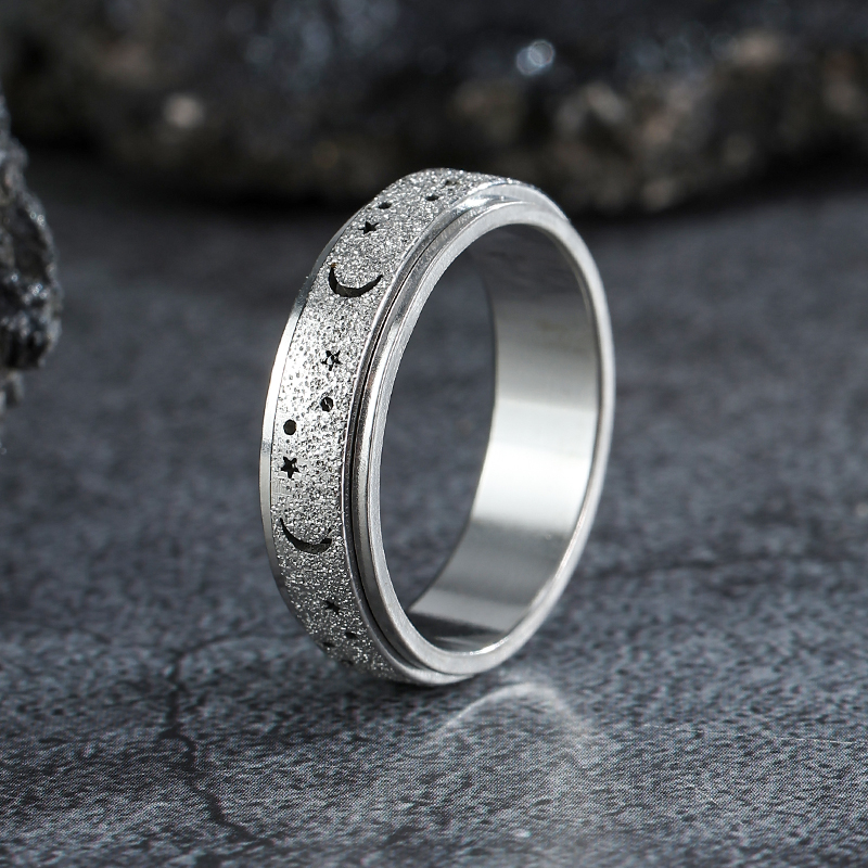 Once In A Moon Ring Stainless Steel