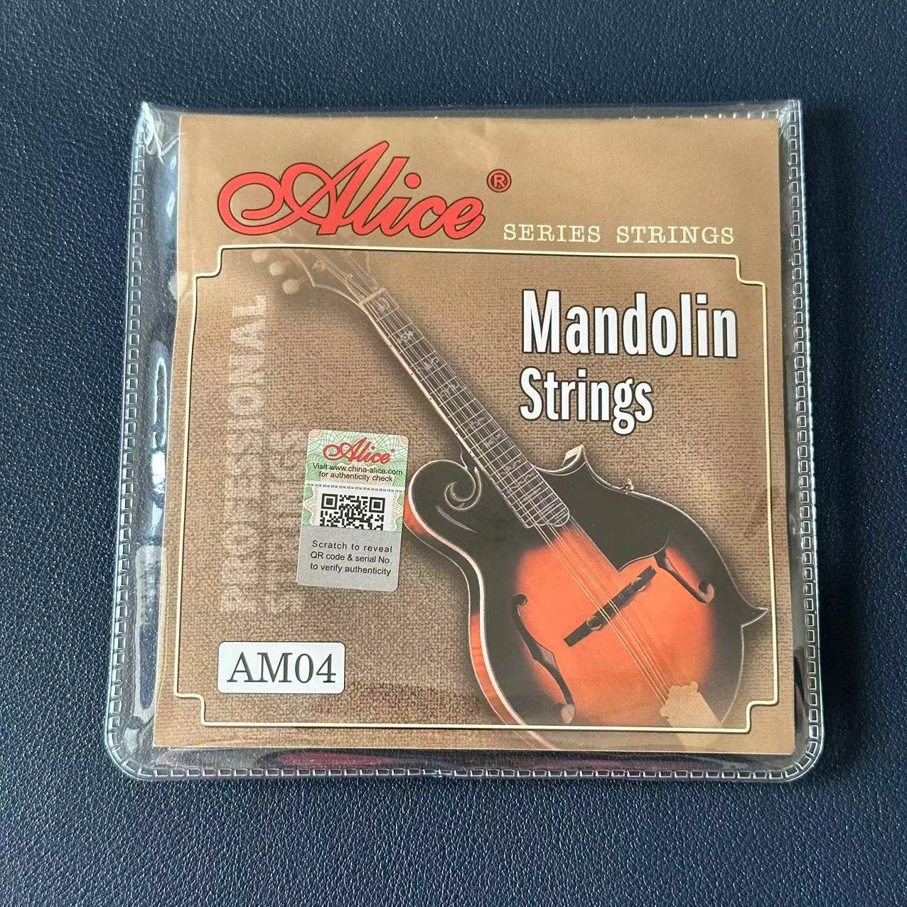 Mandolinstrenger, belagt stål, sølvbelagt kobberlegering, viklet, lys tone og enkel spillbarhet, for mandolindeler og -tilbehør: Rød