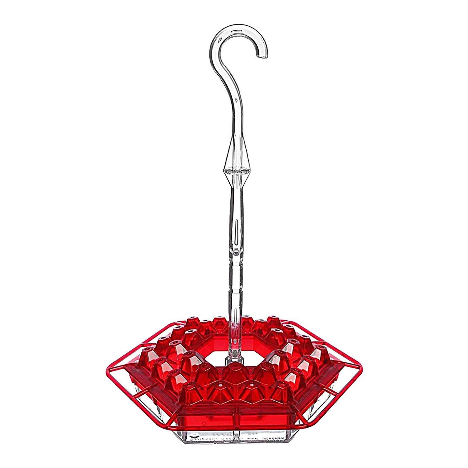 Bird Feeder Hummingbird Feeder Flower Feeding Stations for Outdoors Courtyard Bird Water fountain: Red