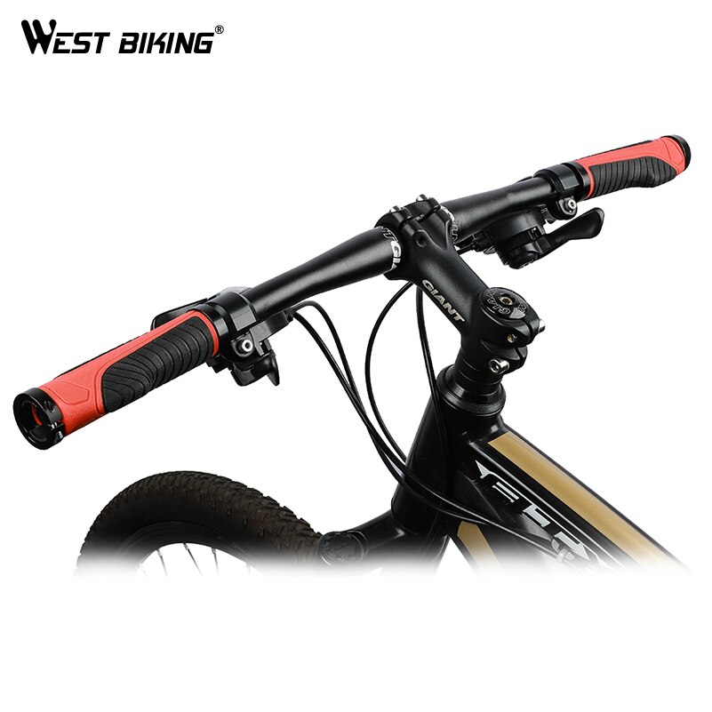 WEST RADFAHREN MTB Fahrrad Lenker Gummi Griffe Ergonomische Bike Zubehör Ring Abschließbare Nicht-rutsch Schock Absorption Fahrrad Griffe