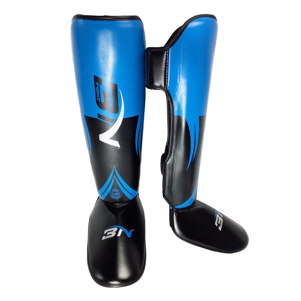 2pcs Kickboxing MMA Boxing Sport Gear Kicking Training Ankle Support Muay Thai Body Shield Sanda Adult Shin Guards Karate Youth: Blue / M