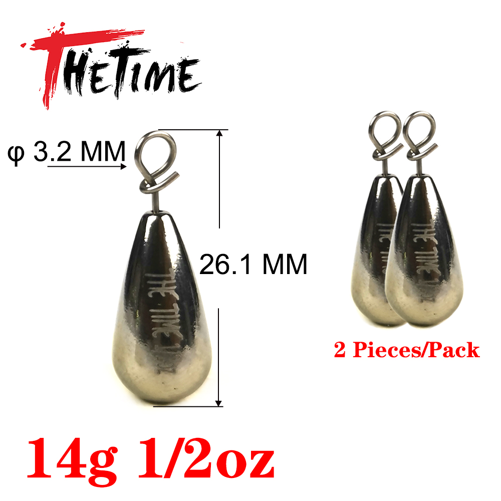 THETIME 1,8-21g, pesas de plomo para pesca de tiro directo, señuelo suave, aparejo libre, conector de gancho, plomos de línea para accesorios de pesca de lubina: Verde