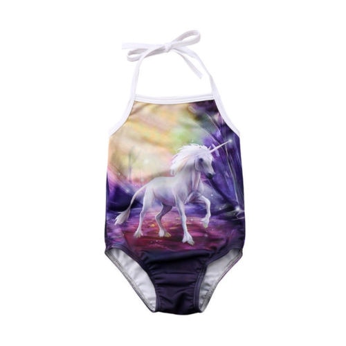 lindo bebé niños niñas unicornio Animal de mono de mameluco mono ropa trajes Braga traje de una pieza