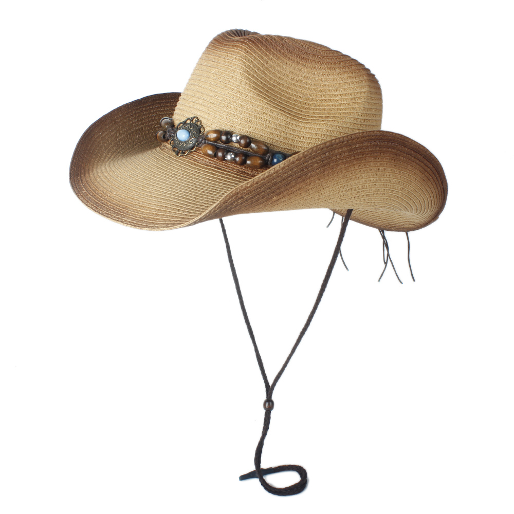 Zomer dames heren stro holle western cowboyhoed voor heren cowgirl jazz kerkpet vader sombrero strand zonnehoed