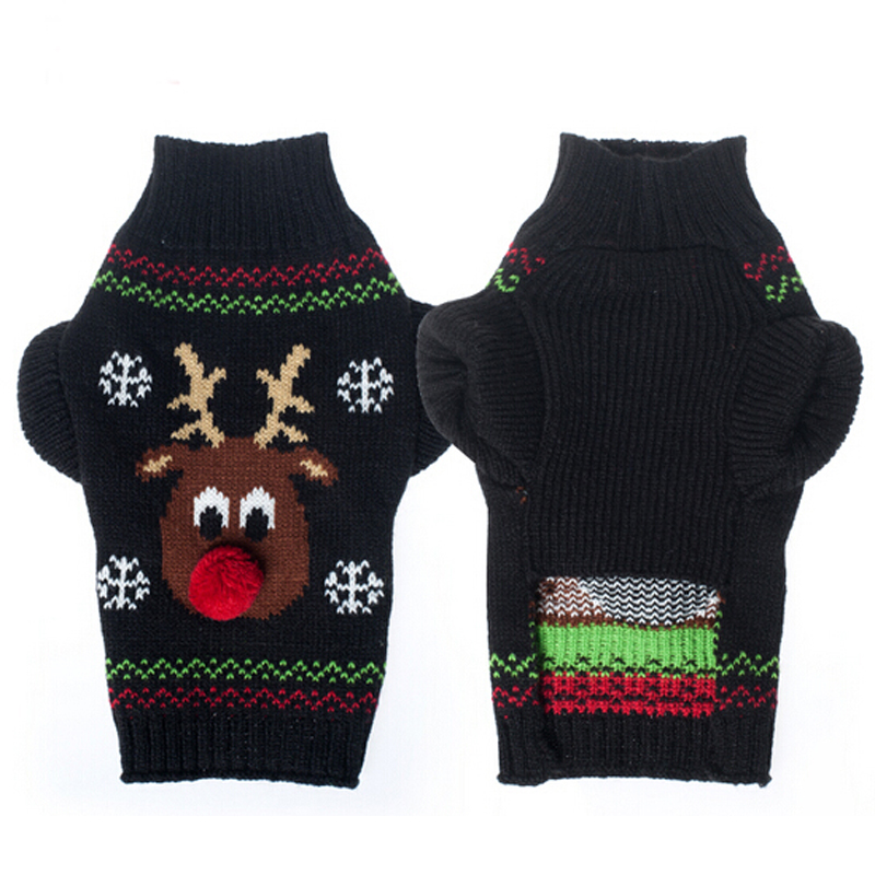 Abrrlo Hond Trui Kerst Rode Kerstman Trui Hondenkleding Xmas Rendier Winter Hond Truien Voor Kleine Honden
