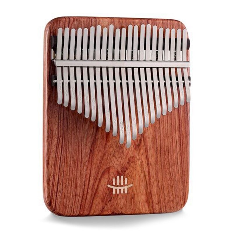 Hluru Kalimba Instrument Duim Piano Zambian Guibourtia Kalimba Mbira Muziekinstrument: Mahogany Color