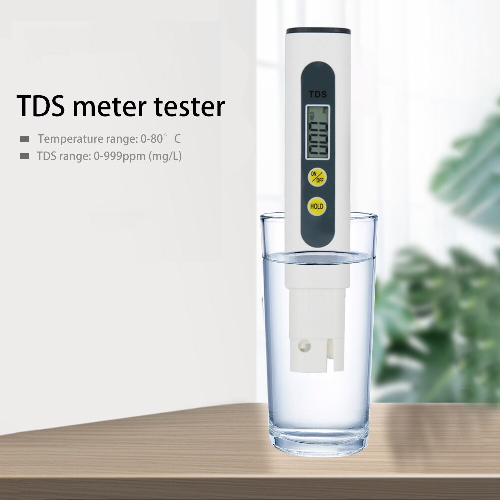 Handheld TDS Digital Water Tester Pen Water Purity Check Analysis Meter Temperature Backlight Sunlight Tester