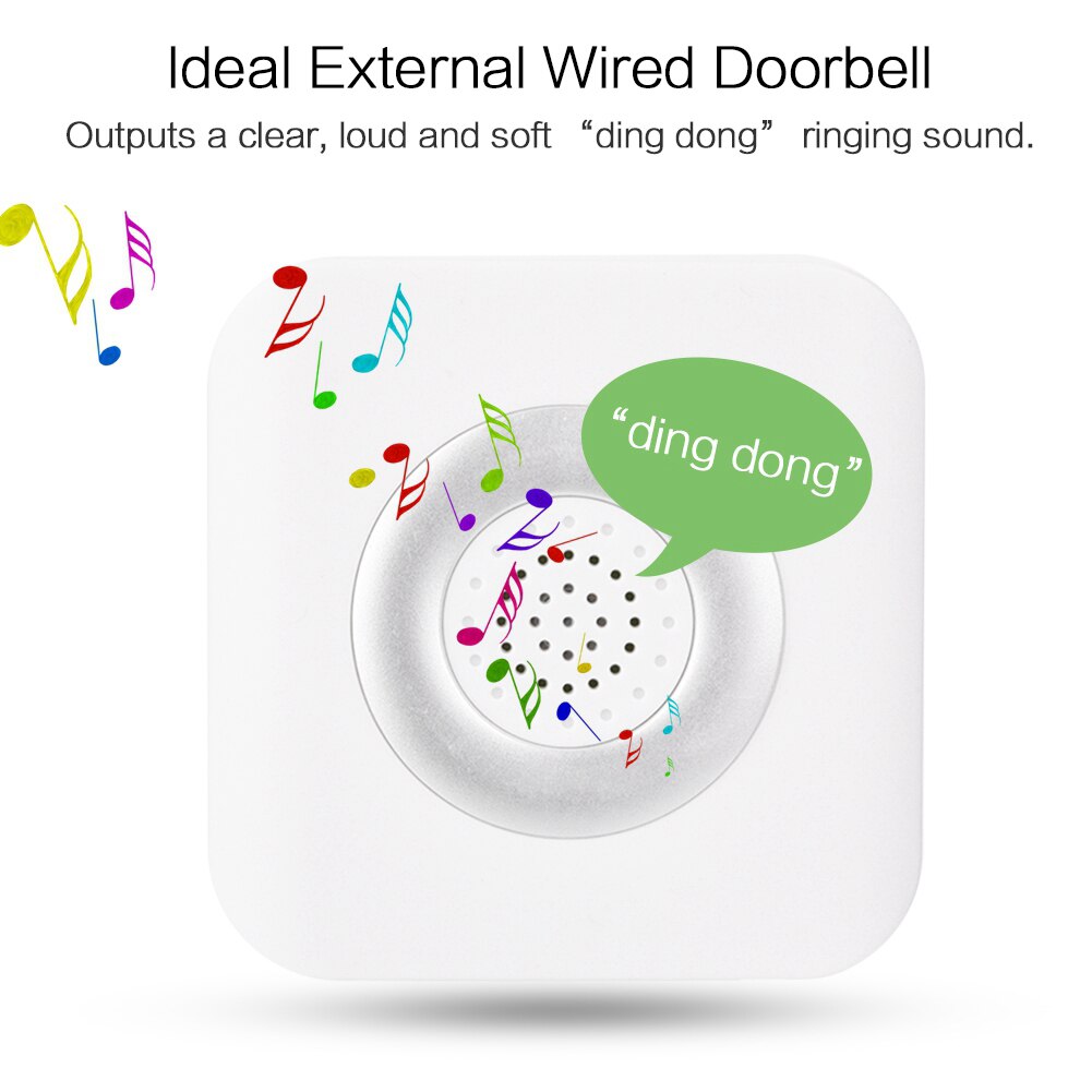 12V Wired Doorbell 4 Core Door Bell Alarm for Home Office Access Control System
