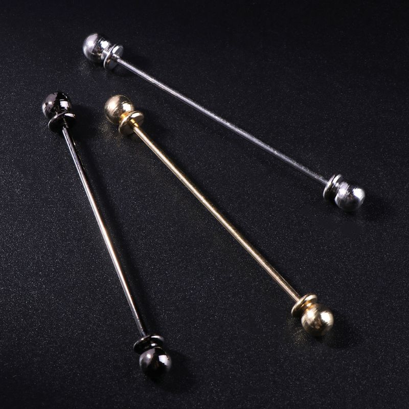 Men Shirt Pins Tie Clip Collar Clasp Luxury Business Wedding Brooch Bar Ornament HX6F