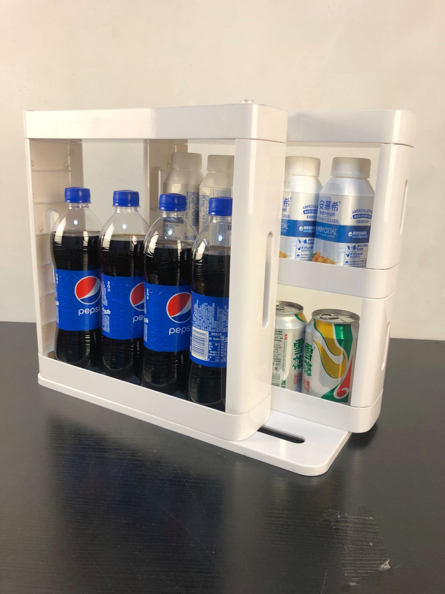 Upgrated Kitchen Organizer Rotating Storage Rack Kitchen Rotating Storage Rack Jar Bottle Storage Stand 1/2/3 Layer Storage Rack