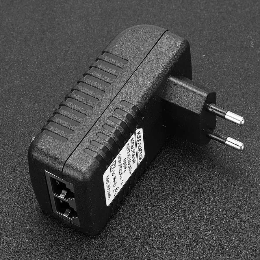DC 24V/48V Wall Plug Power Adapter POE Ethernet Injector Adapter Power Supply