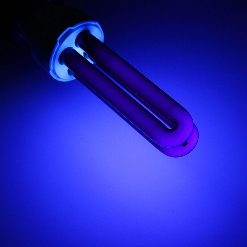 15W 20W 30W 40W E27 UV bombilla AC220V recta baja energía ultravioleta fluorescente negro luz CFL violeta germicida lámpara