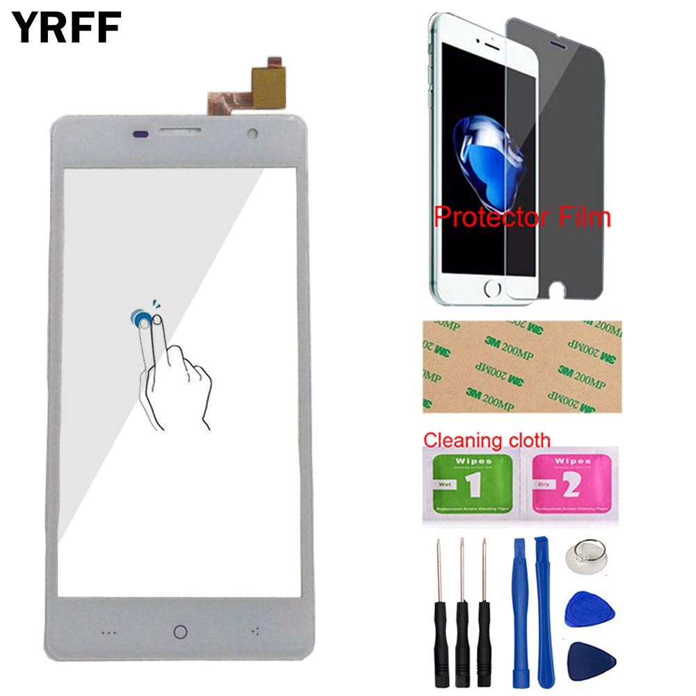 Mobiele Touch Screen Panel Voor Dexp Ixion ES950 Touch Screen Digitizer Sensor Voor Glas Lens Touchscreen Gereedschap Protector Film: White With Tools