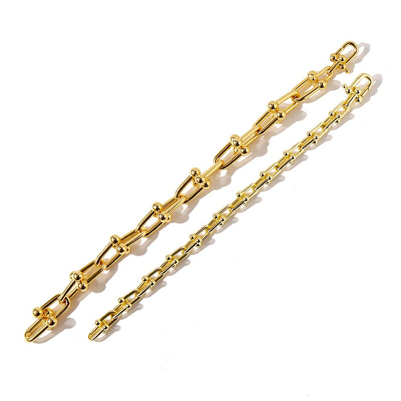 Populär japansk man kvinna manschett överarm armband fet affär rostfritt stål kedja armband high-end smycken