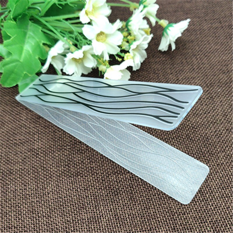 15x3cm plastic line craft card geometric Plastic Embossing Folder For Scrapbook DIY Album Card Tool Plastic Template