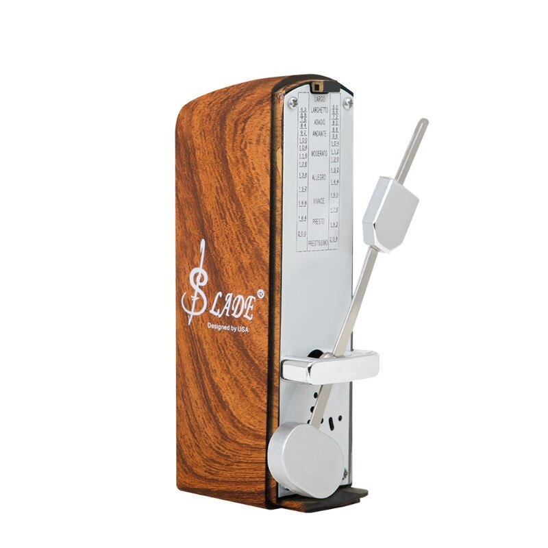 M5TC Mechanische Metronom Holz Körnig Laut Klang/Hohe Präzision für Klavier/Gitarre/Violine/Trommel und Andere instrumente: Holz Farbe