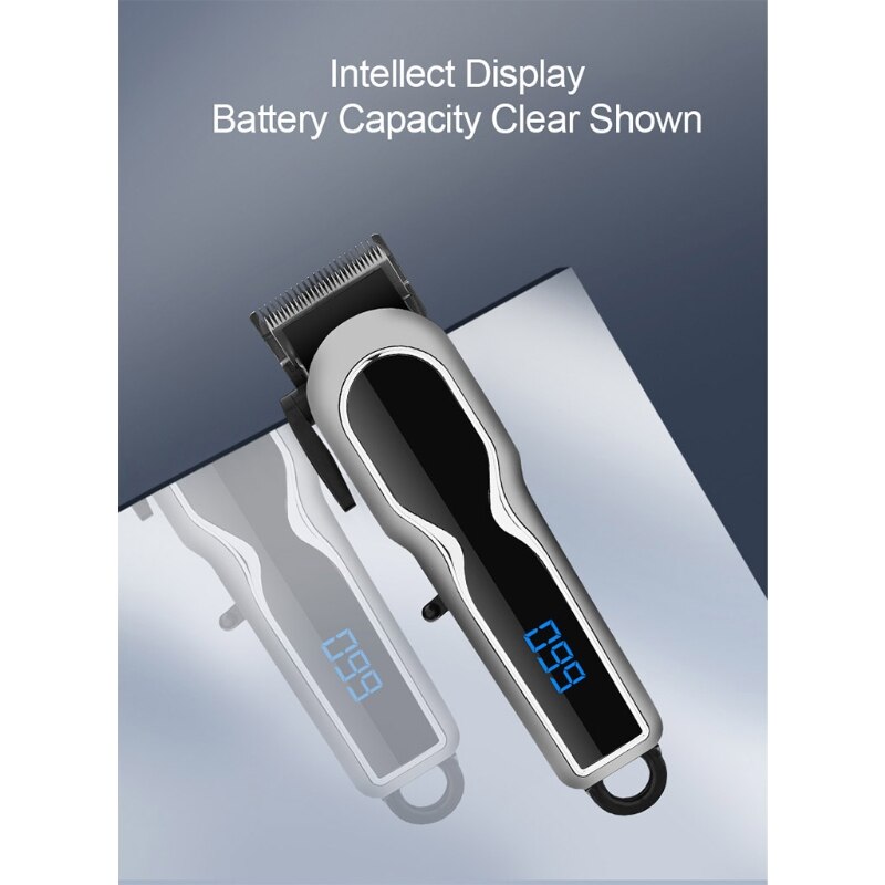 Hair Clippers Men Trimmer Adjustable Blade Barber Grooming Kit Electric Haircut Cutting Machine