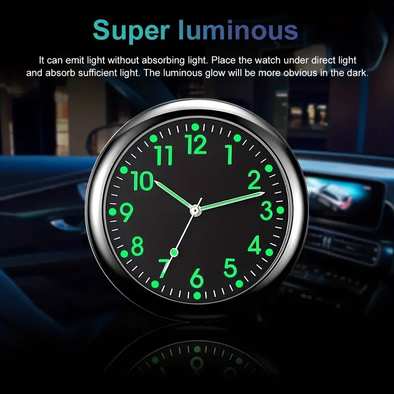 Mini-Uhr Auto Quarzuhr Mini elektronische Uhr wasserdicht Fahrrad Motorrad Uhr Auto Auto Uhr Armaturen brett Uhr im Auto