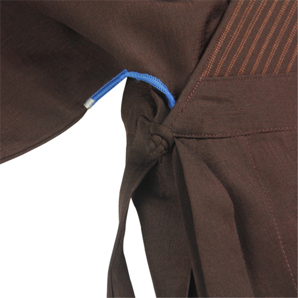 Shanghai Story buddhist Wooden hooks suits clothes lay clothing Monk robes Brown lay Bodhisattva brand Training Uniform Suit
