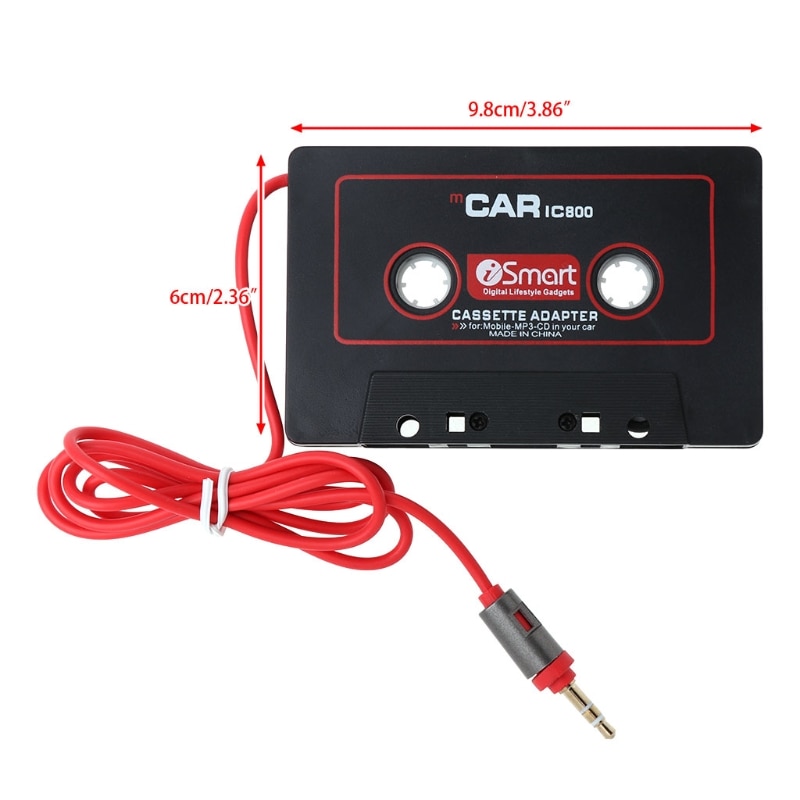 3.5Mm Auto Aux Tape Cassette Adapter Converter Voor Auto Speler MP3 Q9QD