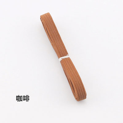 6mm couleur haute élastique rond élastique/rond élastique corde/élastique ligne élastique/accessoires de couture: coffee