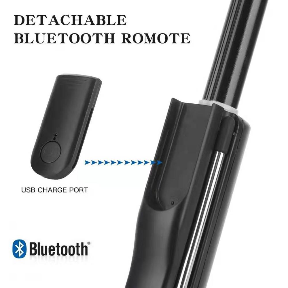 Selfie Stick Tripod - 87.6cm Extended - Bluetooth Remote - for Galaxy, Smartphones, Cameras
