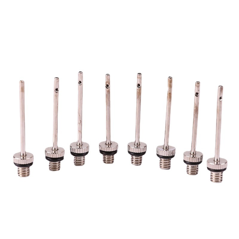 Aiguille de pompe de gonflage de ballon de Sport, 5/10/20 pièces, pour Football, basket-Ball, adaptateur de Valve d'air gonflable, broche de pompe en acier inoxydable
