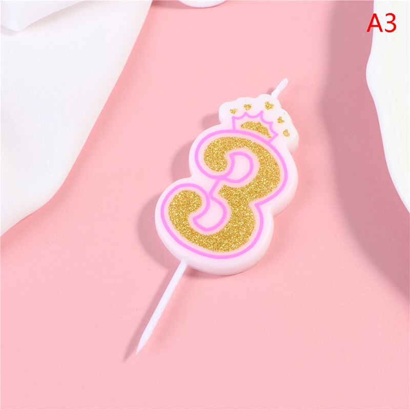 0-9 Nummer Verjaardag Kroon Kaarsen Leeftijd 0-9 Kind Verjaardag Feestartikelen Kaars Decoratie Cake Kaarsen: 3