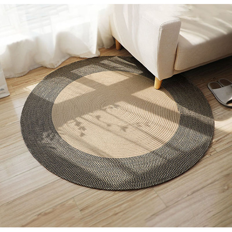 Okrągłe dywany rattanowe ręcznie tkane naturalna juta dywaniki dywan robić sypialni salon retro wystrój domu pokój drzwi maty podłogowe 100cm