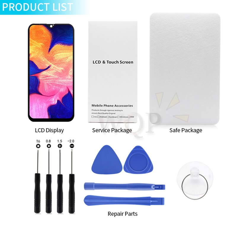 Samsung Galaxy A10 LCD Display - 6.2" IPS Touchscreen Digitizer Assembly with Frame - SM-A105F