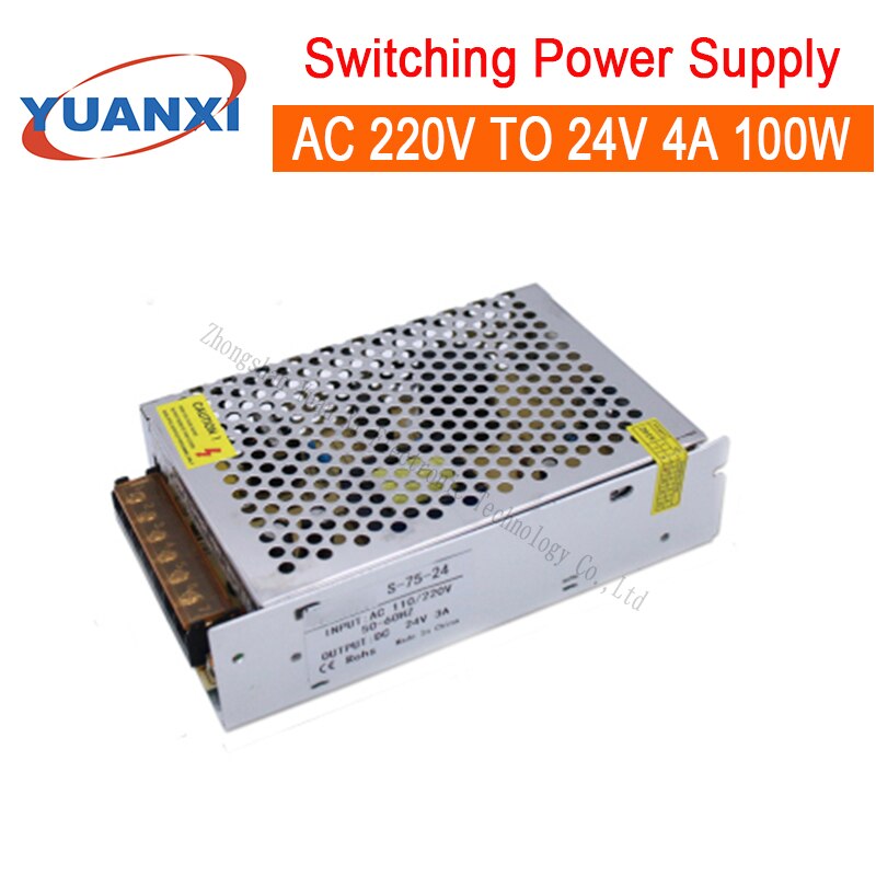 100W Switching Power Supply AC 110V-220V TO 24V 4A 100W