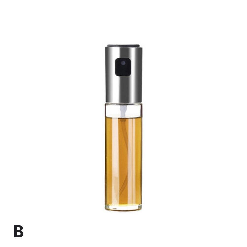 1pc glas olivenolie sprøjte olie spray tom flaske eddike flaske olie dispenser til madlavning salat bbq køkken bagning: B
