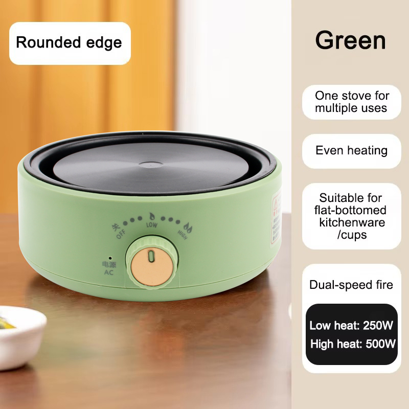 110V/220V Multifunctional Electric Pottery Stove Plate 500W Tea Brewer Water Boiler Coffee Moka Heating Furnace Stew Cooker: Dark Khaki / UK