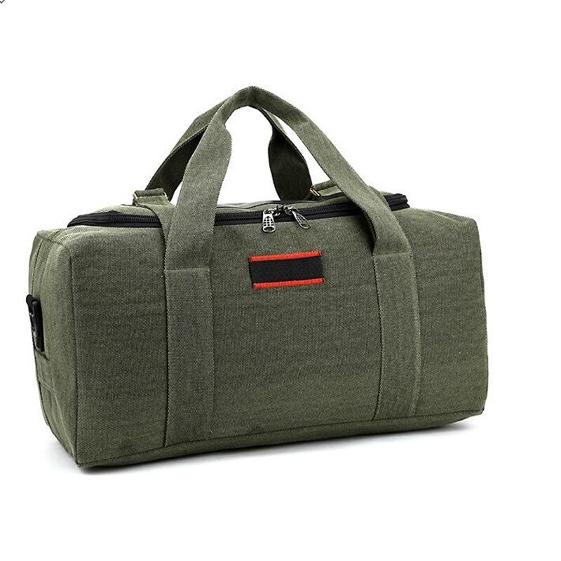 Bolsos de viaje de duraderos a la para hombre, gran capacidad, 36-55L, bolsos de lona para mujer, bolsas de lona plegables impermeables para viaje: Verde militar