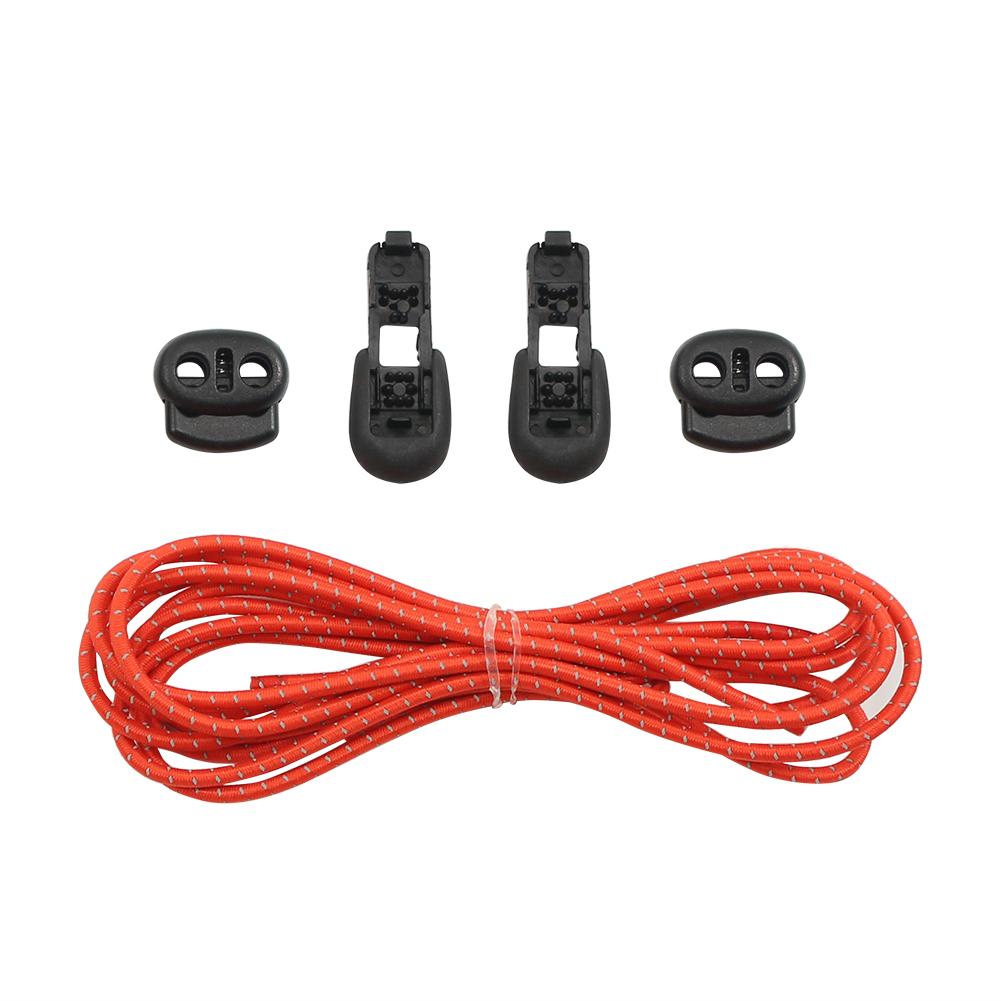 1 Paar Elastische Lui Geen Tie Schoenveters 8 Kleuren Sport Runner Veters Lock Reflecterende Unisex Schoenveters Schoenen Accessoires