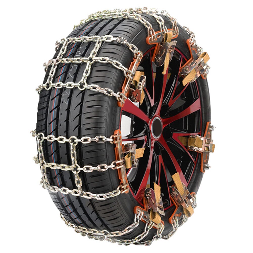Steel Car Tire Chain Tyre Traction Chain for Snow Ice Road Winter Vehicle Tools Universial Car Snow Chains Winter Use Tools