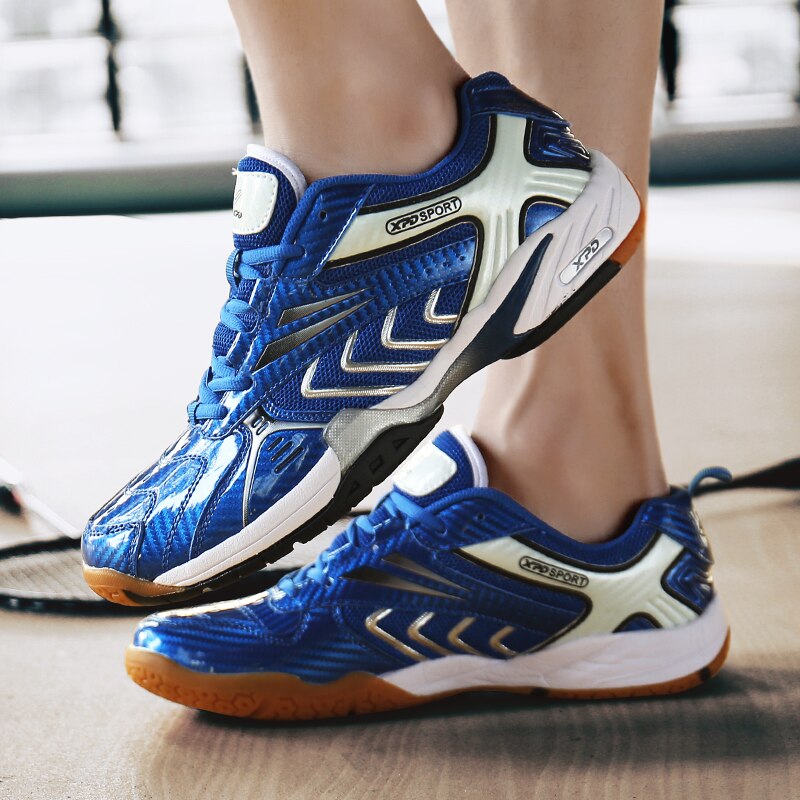 Tennis Shoes Men Blue Badminton Shoes Anti Sliop Tennnis Sneakers Light Weight Volleyball Sneakers Brand