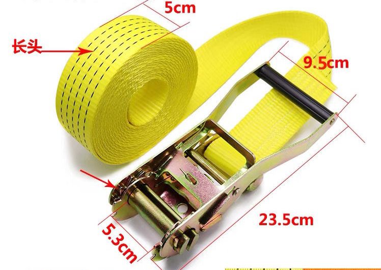 Tendeur de chaîne de charge 5 t, 5 tonnes, corde à cliquet pour camion et voiture, 5cm, double rangée de crochets